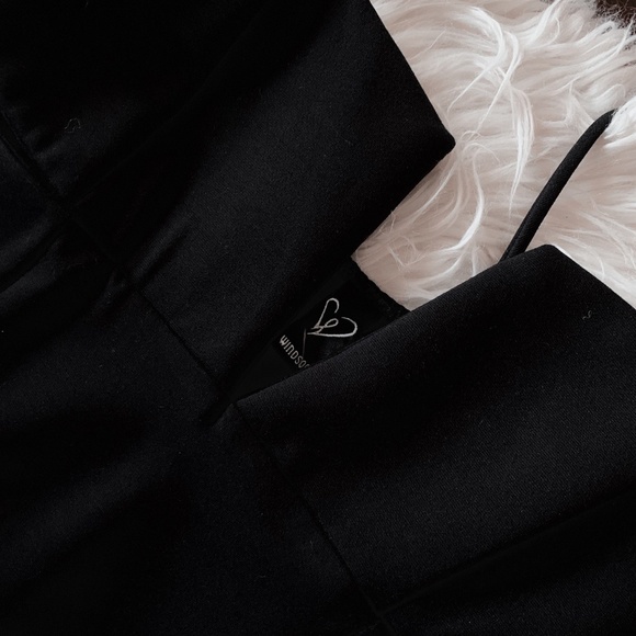 Windsor V-Neck Slit Black Party Dress NWT - Picture 3 of 5